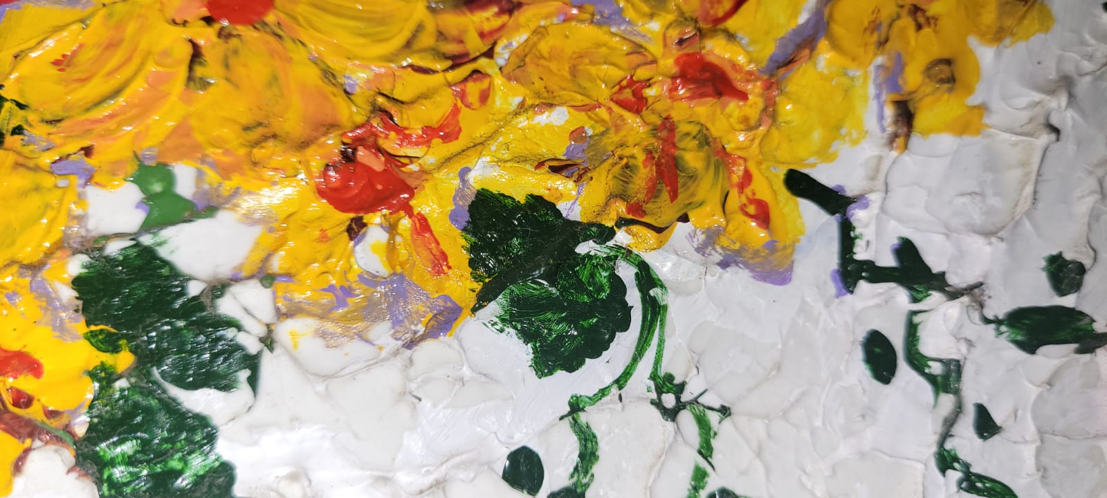 Pintura, flores